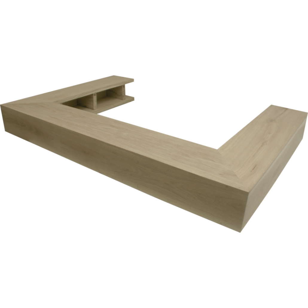 Brau de lemn 90gr. drept simplu - MARE