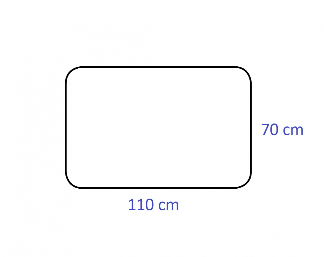 Tabla de protectie sub soba 110 x 70 cm