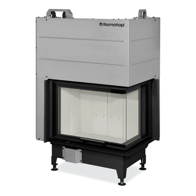 Focar lemne pe colt HEAT H R/L 3LG 24 65x40x51