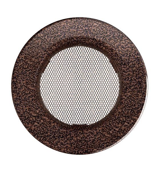 Grila rotunda NEGRU-CUPRU 100