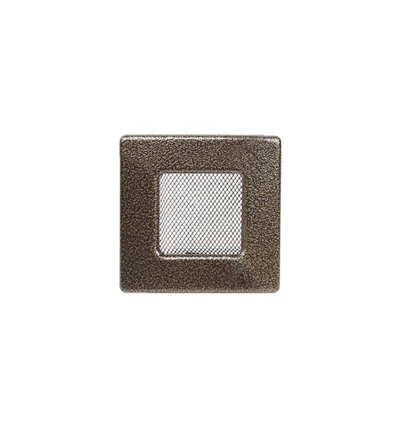 Grila aerisire NEGRU AURIU 11x11