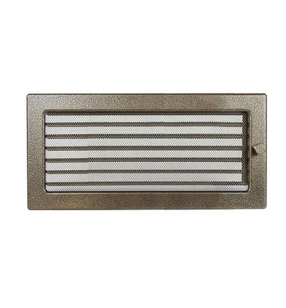 Grila aerisire reglabila NEGRU AURIU 17x37