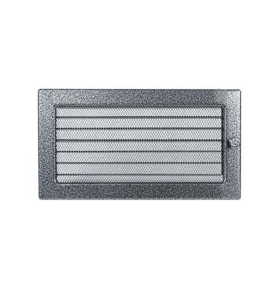 Grila aerisire reglabila NEGRU ARGINTIU 17x30