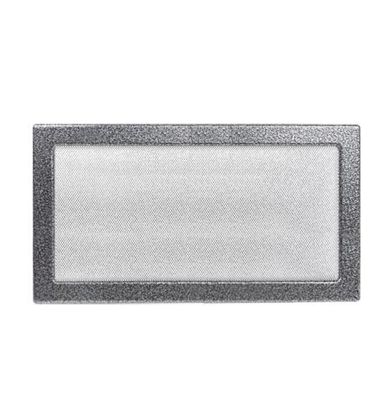 Grila aerisire NEGRU ARGINTIU 22x37