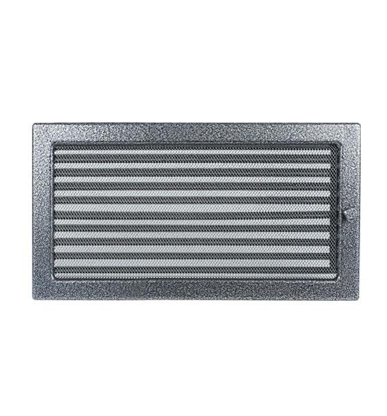 Grila aerisire reglabila NEGRU ARGINTIU 22x37